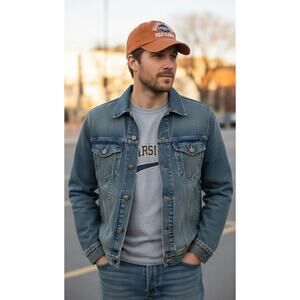 Ralph Lauren Vintage Polo Jeans Co Orange Embroidered Hat